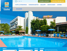 Tablet Screenshot of hotelparadiso.it